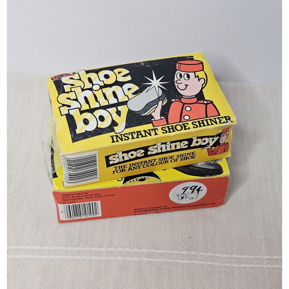 Vintage Shoe Shine Boy Instant Shoe Shine Pads